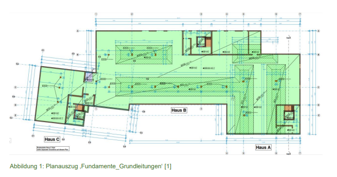 Planauszug Fundamente Anforderung an Flüssigboden