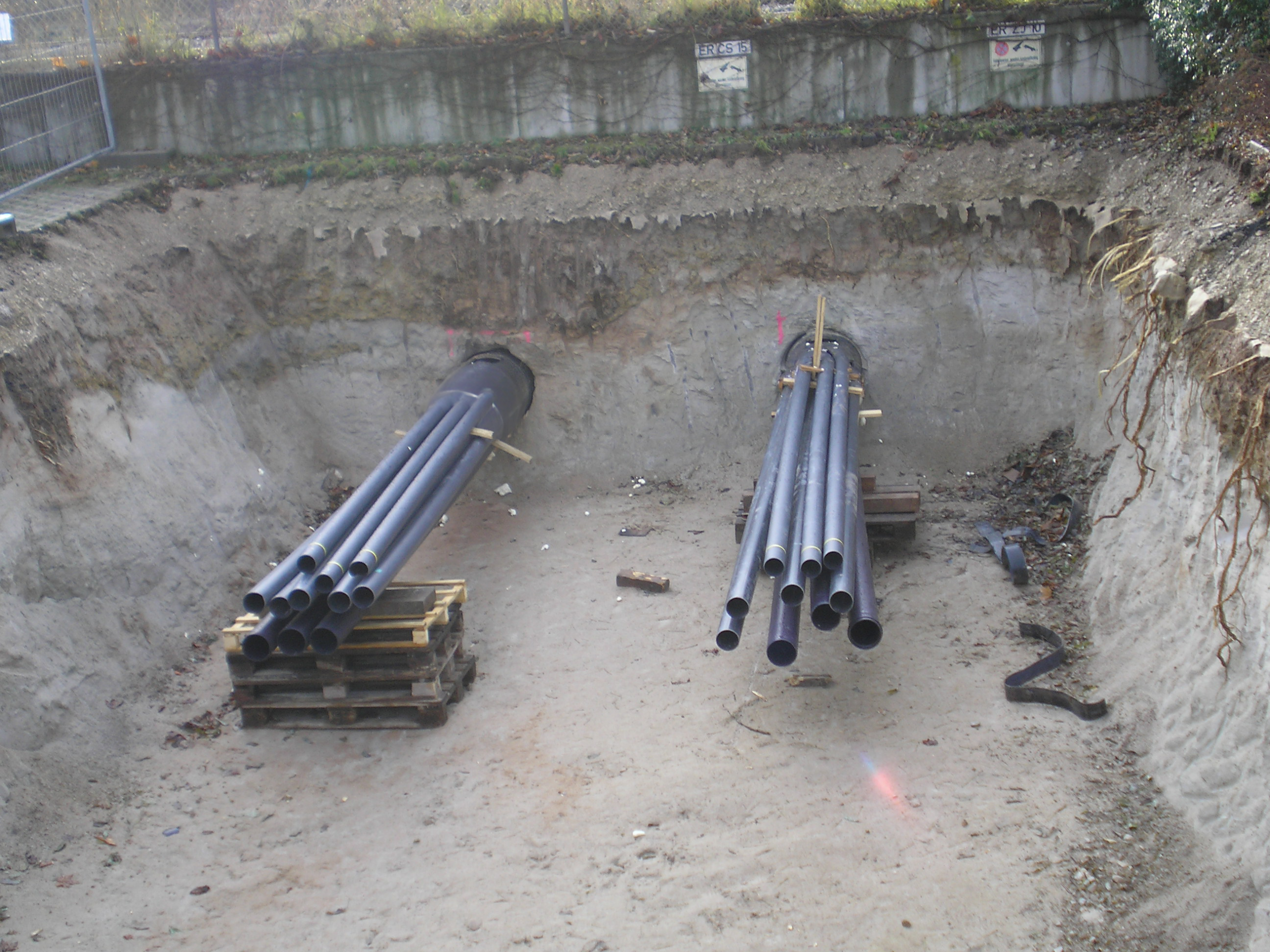 Ausgangssituation zur Flüssigbodenverpressung