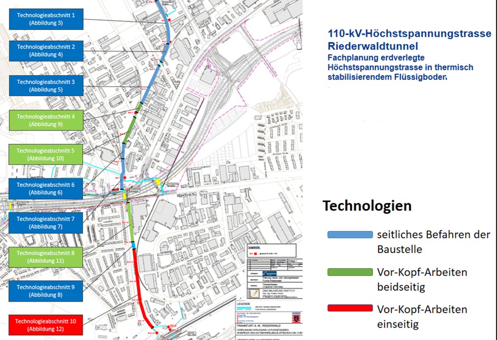 Übersicht Planungsabschnitte Flüssigboden