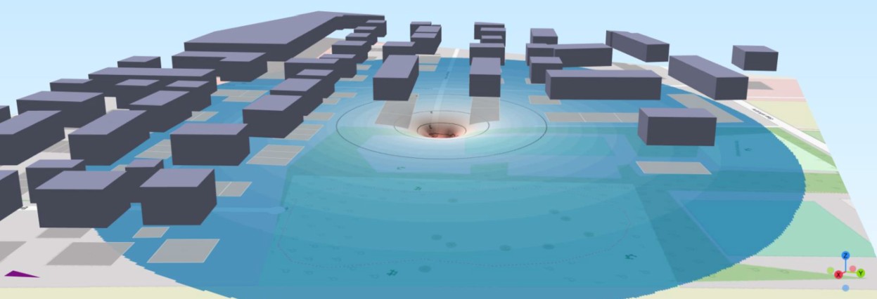 Umfangreicher gefährlicher Absenktrickter