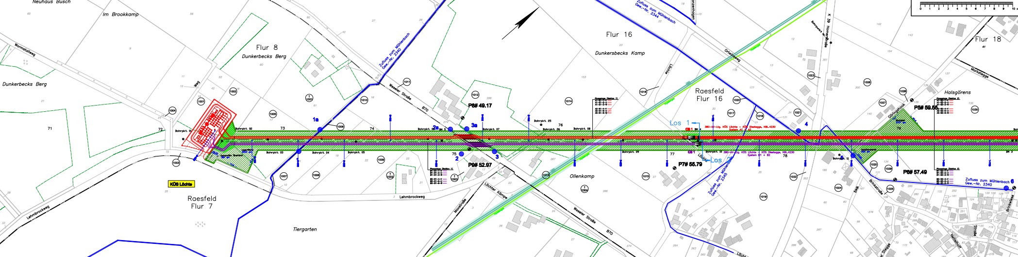 Ziel Flüssigbodentrasse 380kV