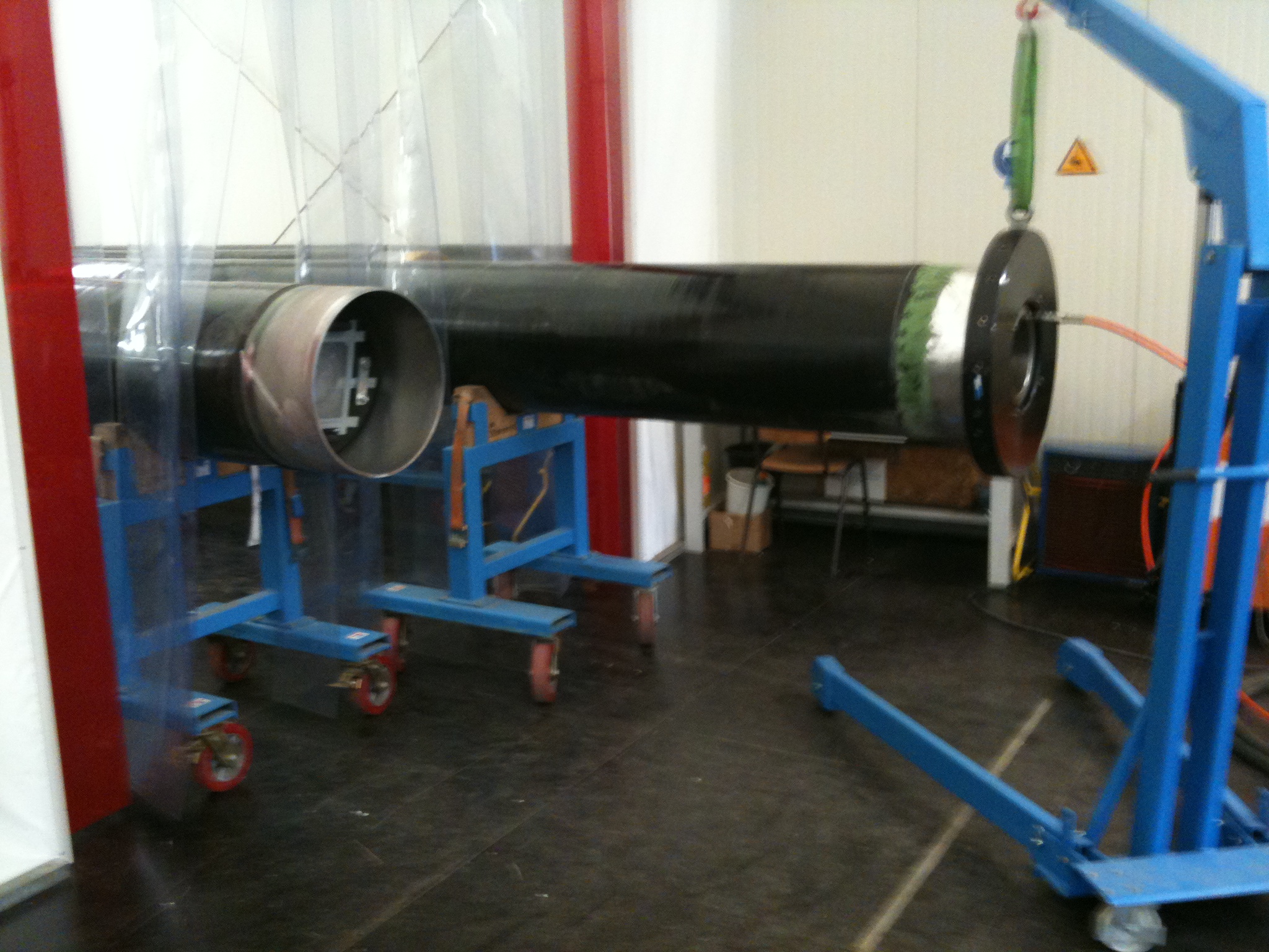 GIL Rohre für Einbau 420kV und Flüssigbodenverfüllung