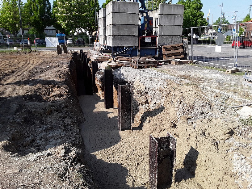 Hergestellte RSS Wand nach Ziehen Verbaubox mit RSS Wand