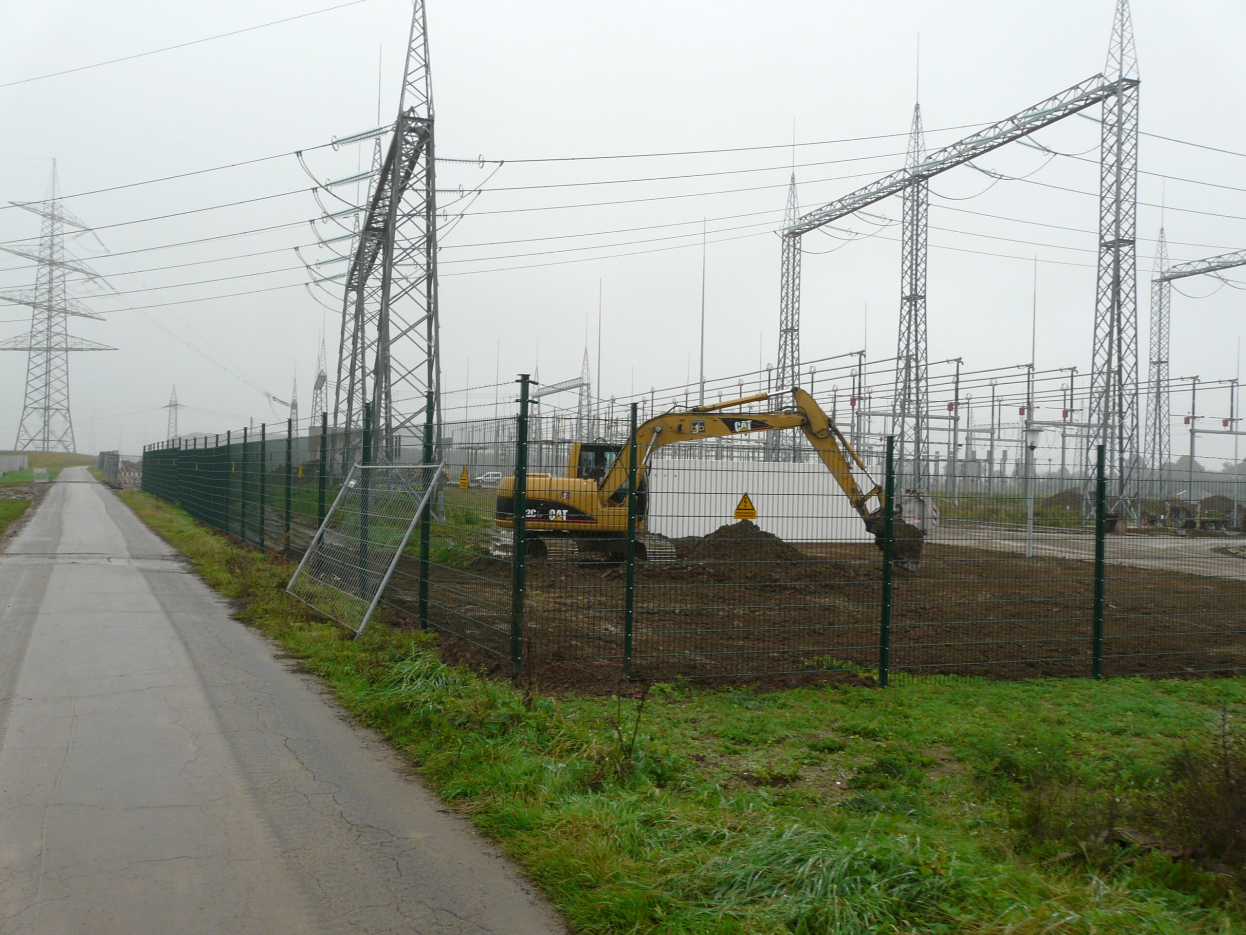 Aushub und Vorbereitung an Umspannstation
