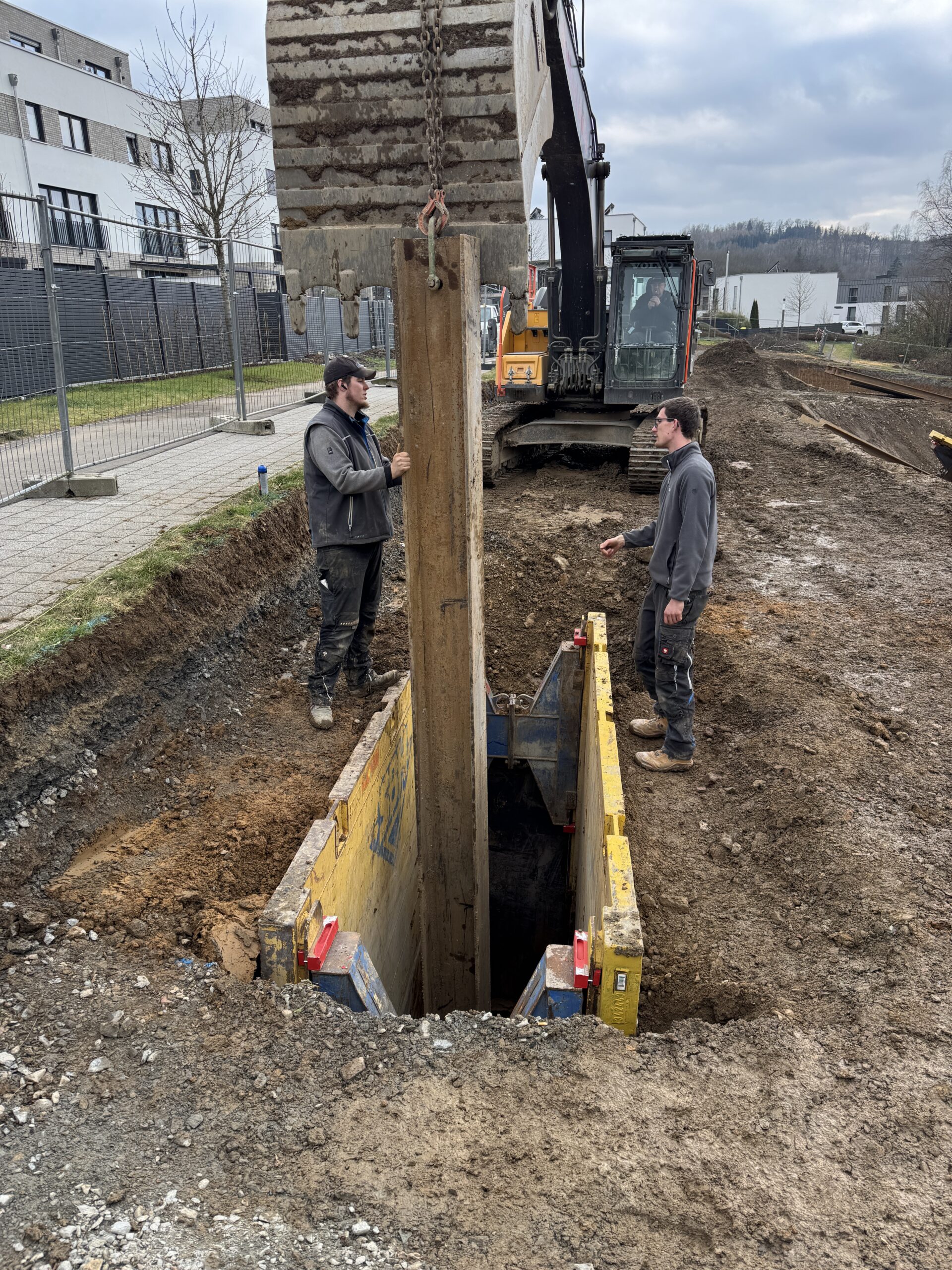 Setzen HEB Träger in RSS Wand