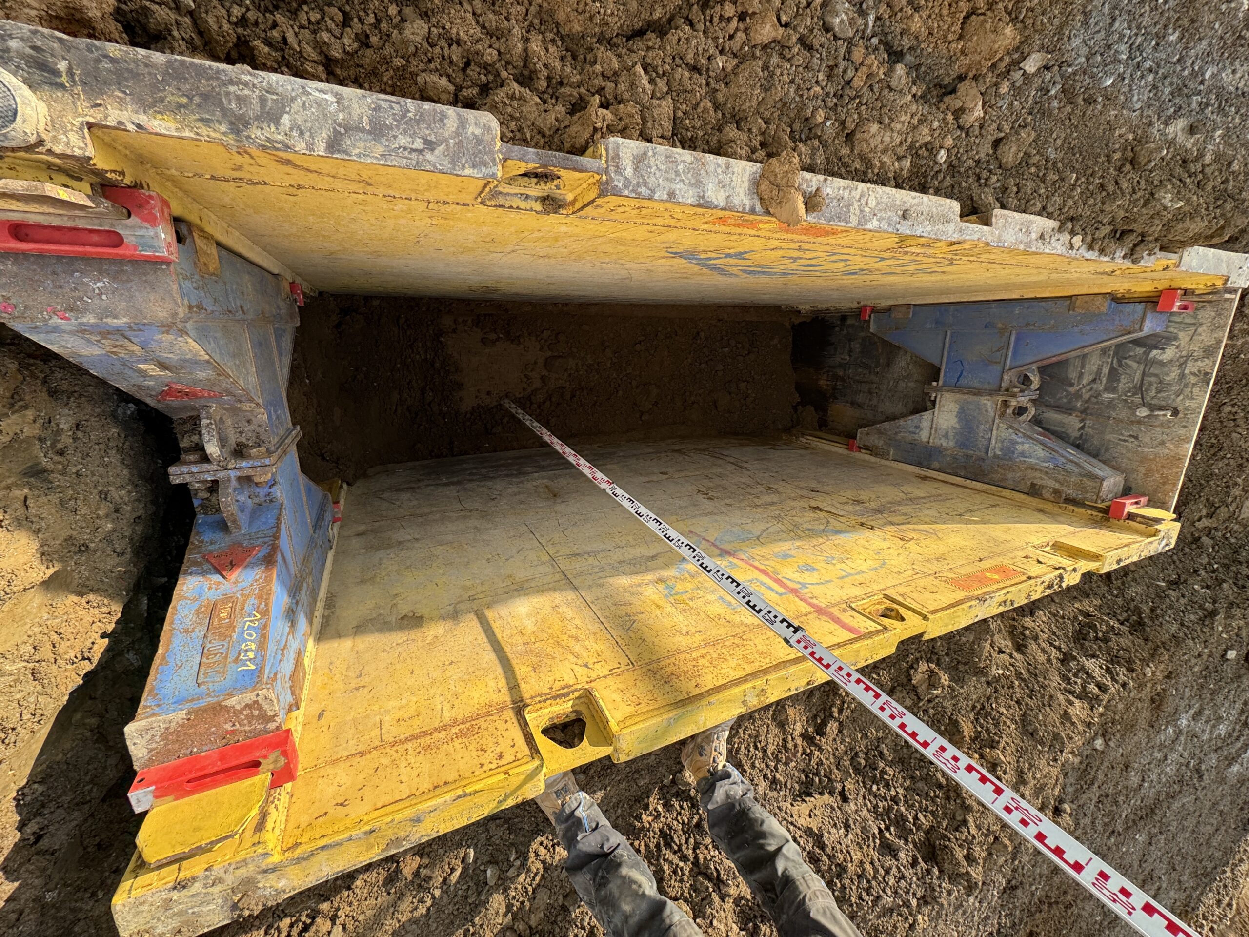 Messen in Verbaubox bis Sohle