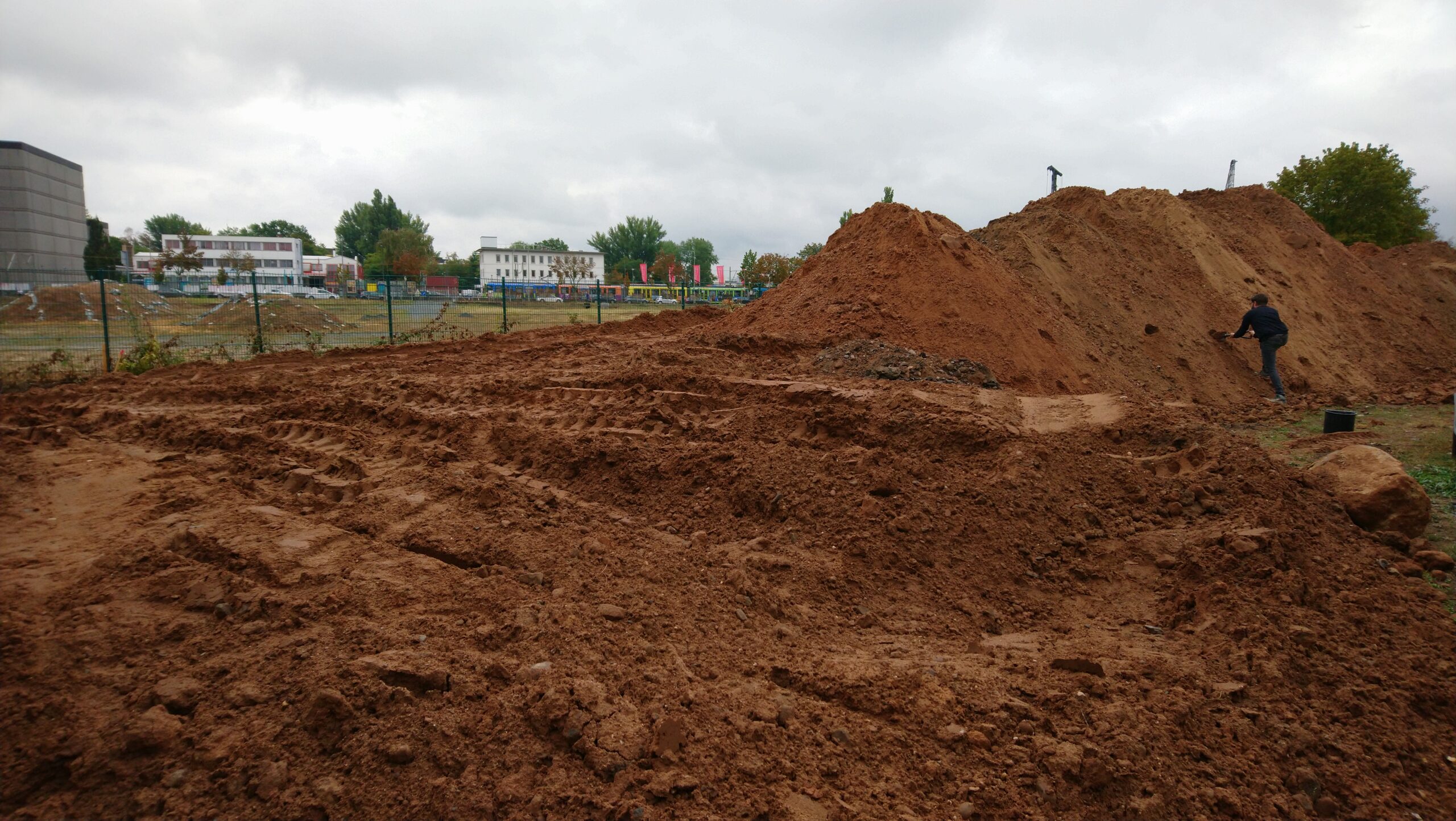 Ausgangsboden zur Flüssigbodenherstellung thermisch stabilisiert