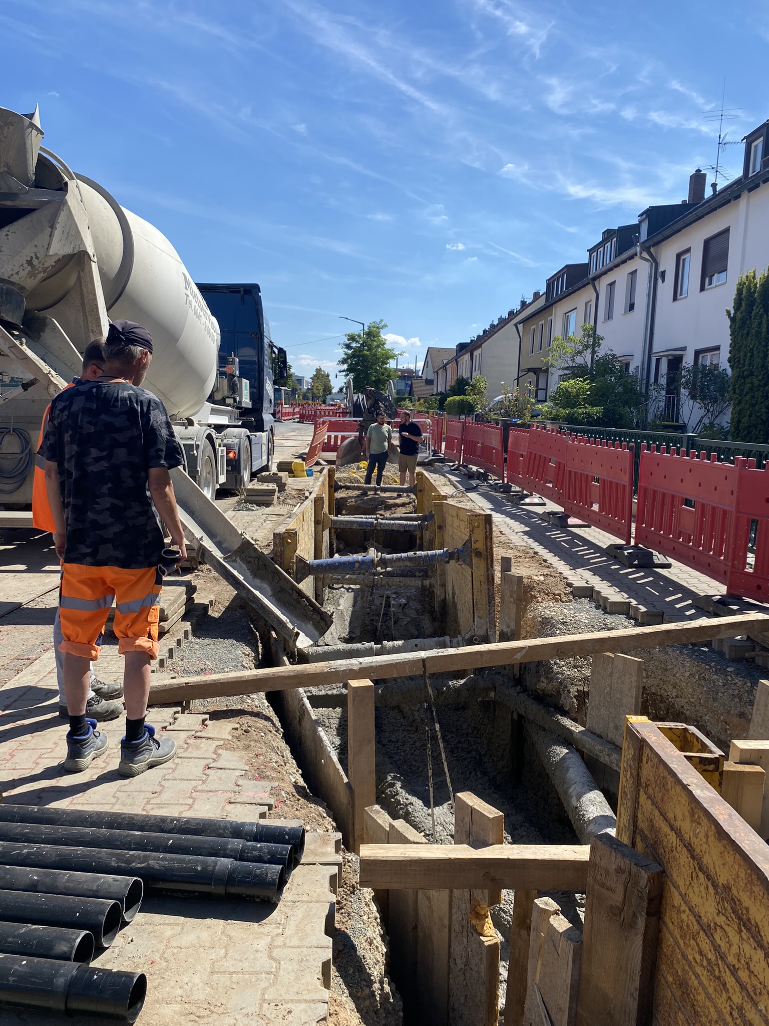 Grabenverfüllung Flüssigboden