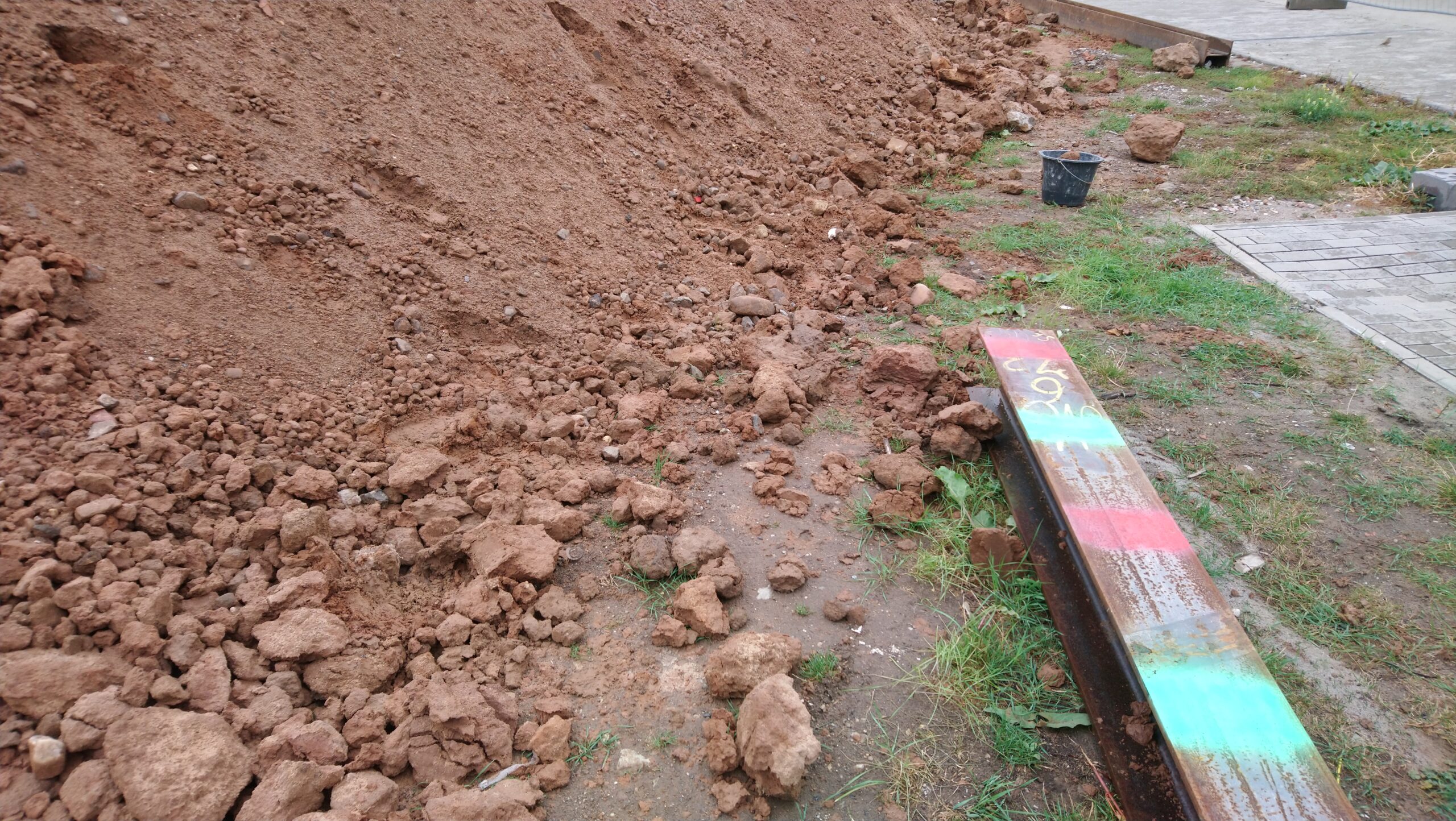 Kontaminierter Boden als Flüssigbodenvorlage