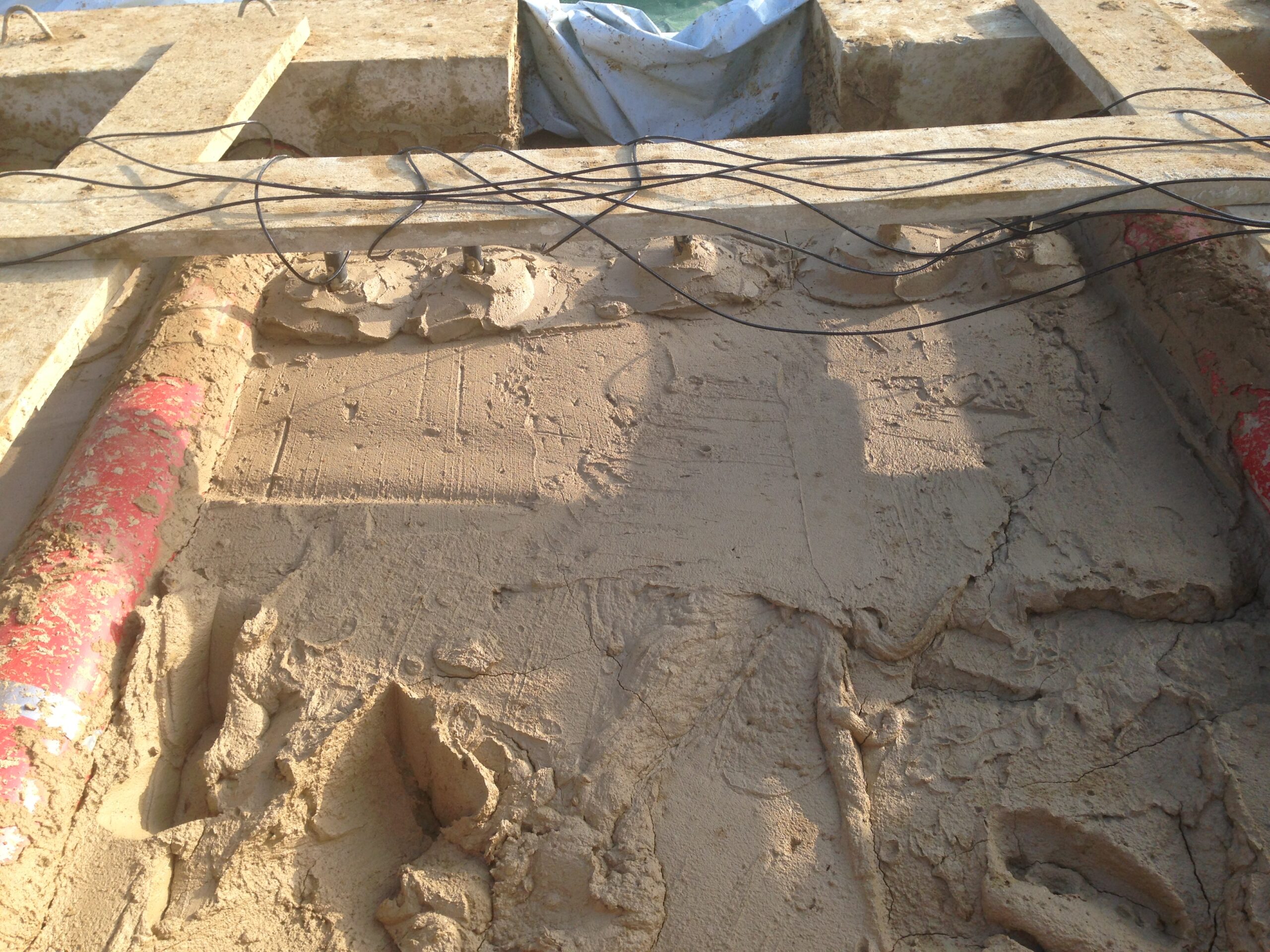 Messung der Leitertemperatur im Bettungsmaterial in unterschiedlichen Abständen vom Leerrohr