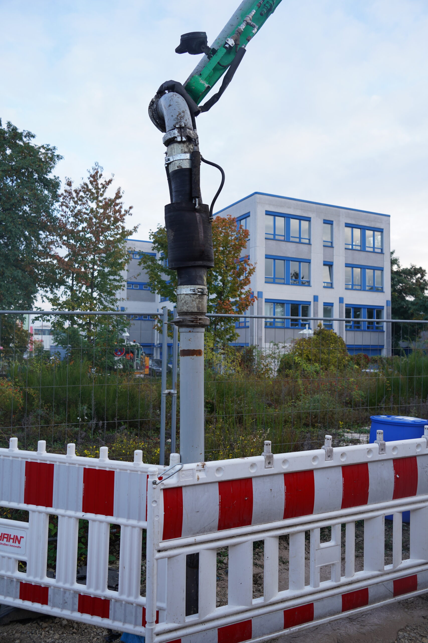 Verpressung Südseite mit Flüssigboden