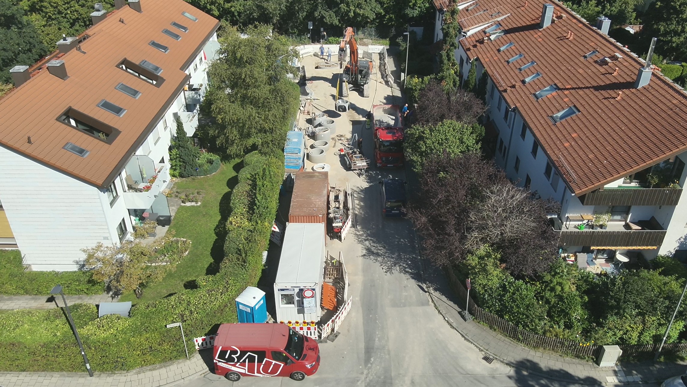 Ausfürung Baustelle in beengten innerstädtischen Verhältnissen