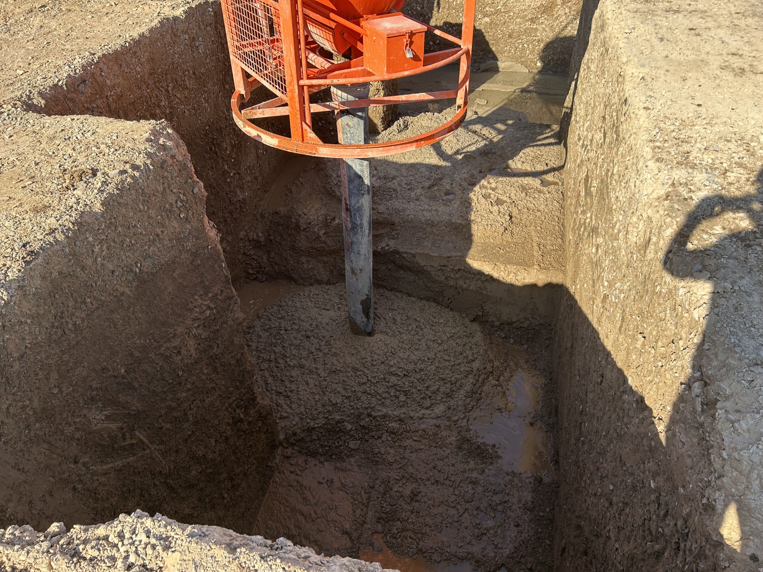 Zweitverfüllung mit Kübel 2