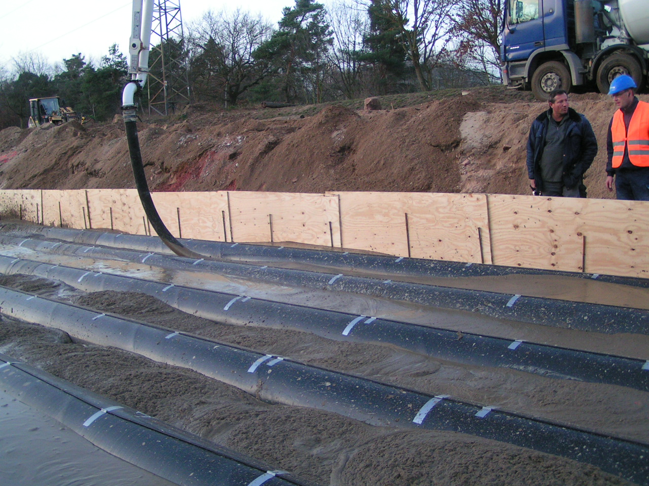 Kontinuierliches Verfüllung - Flüssigboden hohlraumfreie Verfüllung 420kV