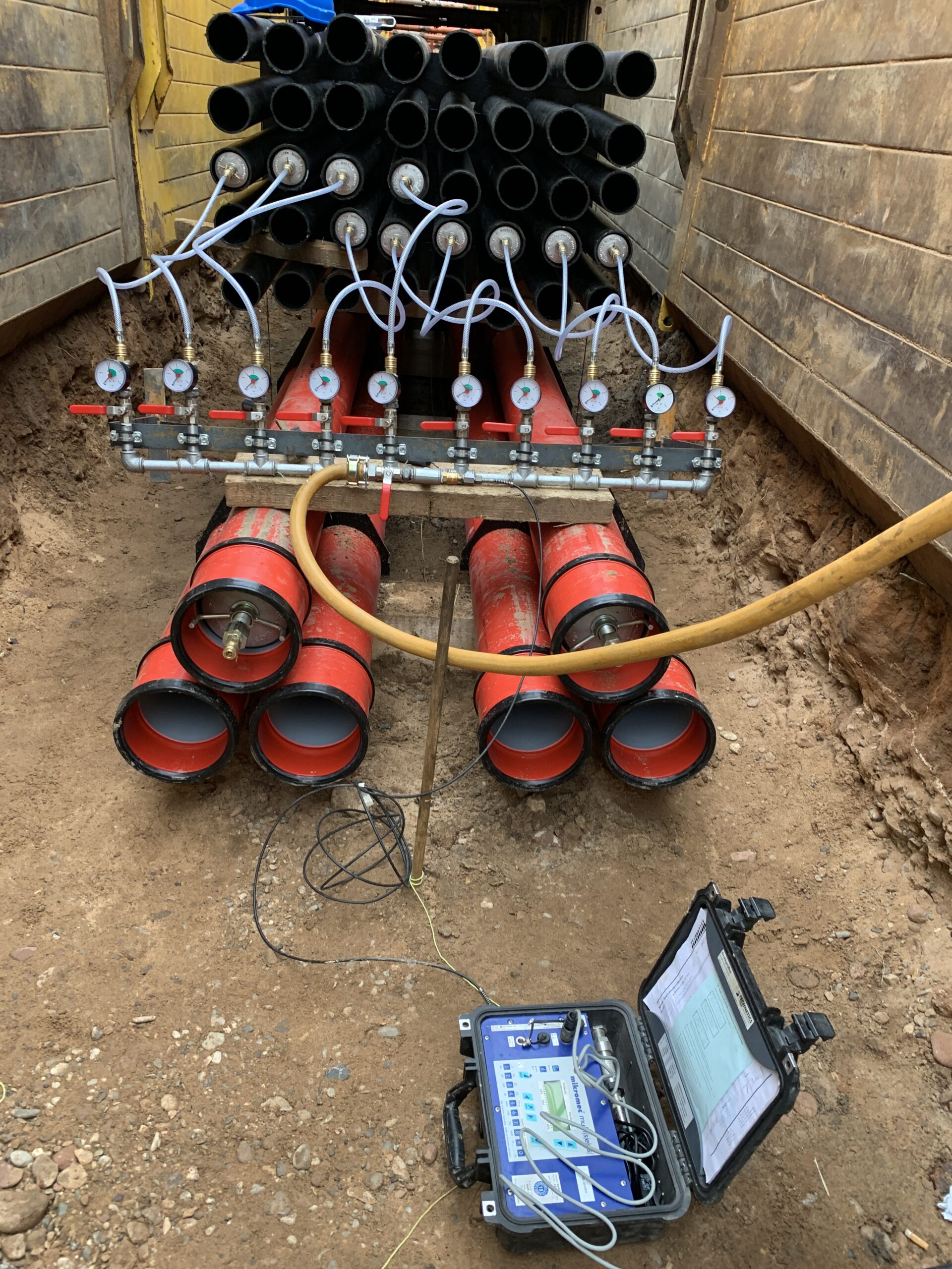 Dichtheitsprüfung vor Verfüllung