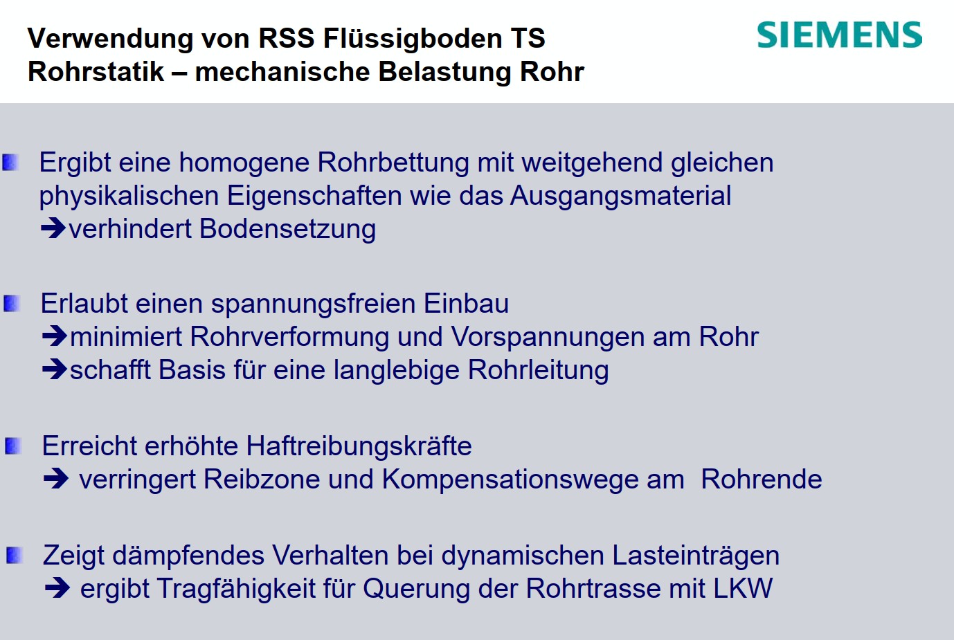 Siemens und Amprion 5 Jahres-Auswertung - Flüssigboden optimale Bettung