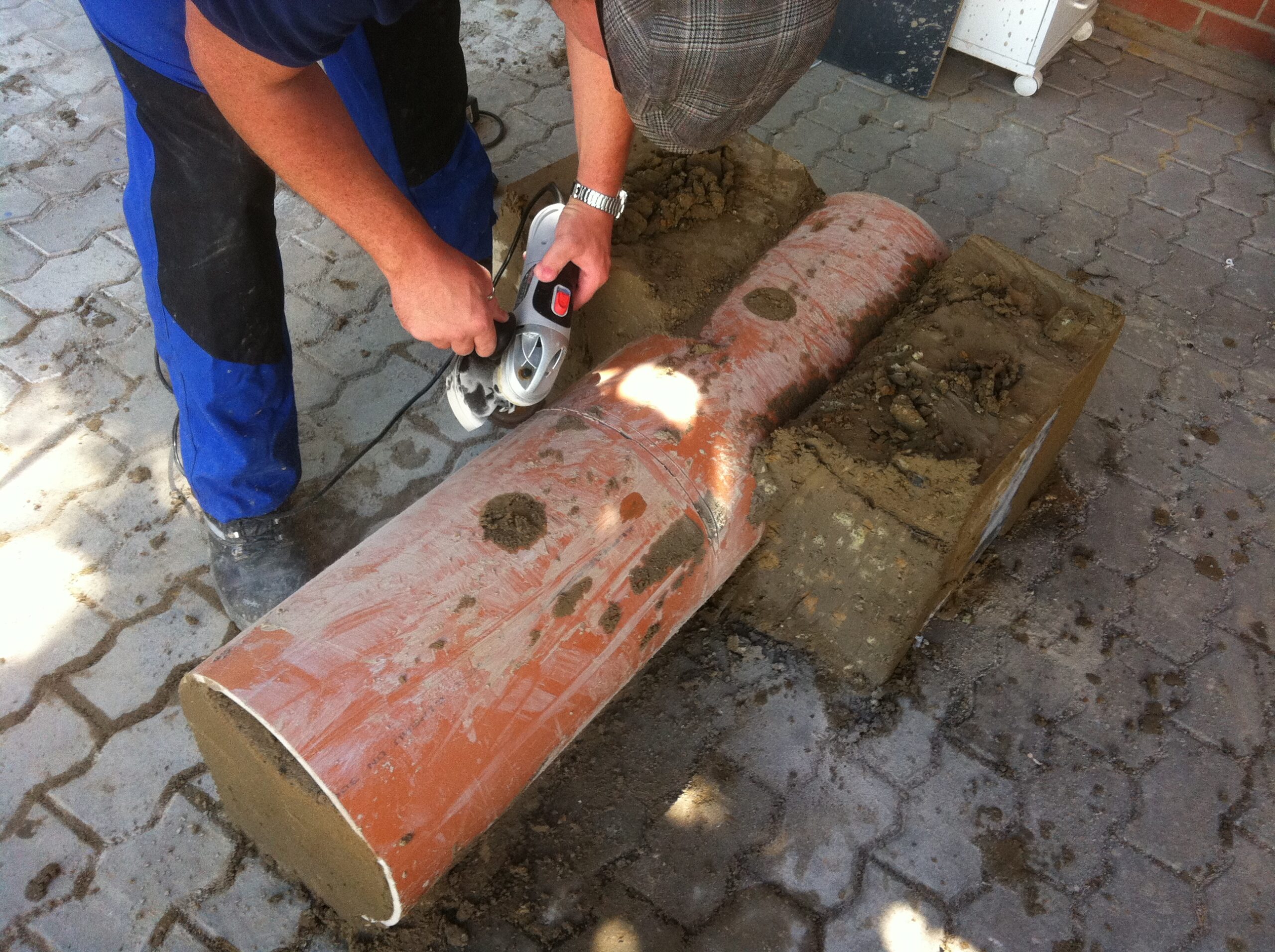 Öffnen Leerohr zur Dokumentation Leerohrverfüllung